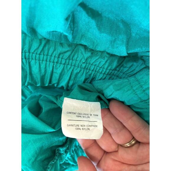 Arctic Cat Vintage 90's Windbreaker Light Weight Jacket Teal Size Small - Picture 7 of 8